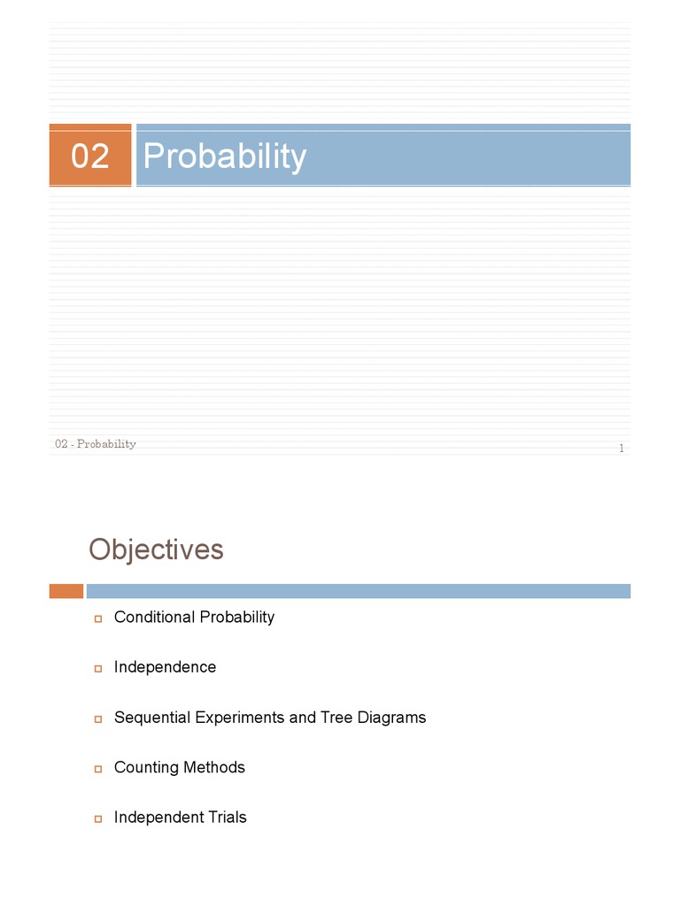 02 - Probability 1 | PDF