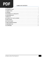 CHE485 Lab Report On Basic Water Propert