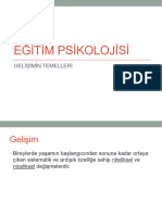 Hafta Eği̇ti̇m Psi̇koloji̇si̇