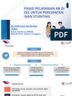 (April) Intensifikasi Pelayanan KB Di Faskes Untuk Percepatan Penurunan Stunting