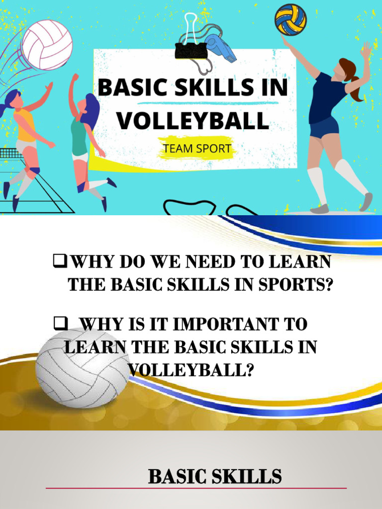 Lesson 3 Basic Skills in Volleyball Pe04 PDF