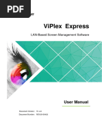 ViPlex Express LAN-Based Screen Management Software User Manual-V1.4.0