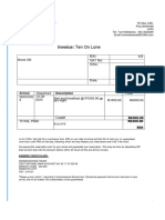 Ten On Lane Invoice MODJADJI M