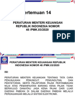 Pertemuan 14: Peraturan Menteri Keuangan Republik Indonesia Nomor 48 /PMK.03/2020