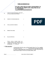 Annual Property Return Statement FORM NO.I.II - III.IV.V