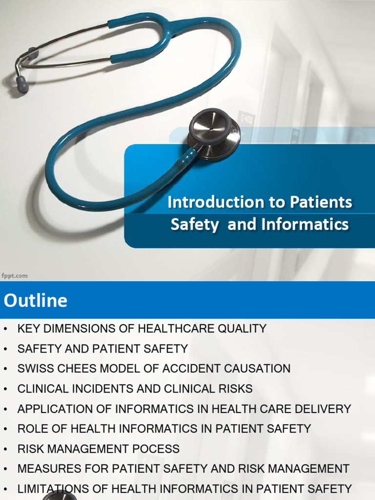 Patient Safety and Informatics Overview | PDF | Patient Safety | Health ...