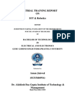 Internship Report On Iot Robotics