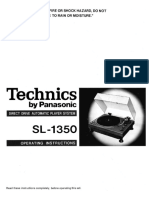 Technics SL-1350 User Manual