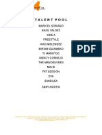 Talent Pool - For E-Mail