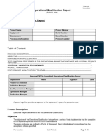 TEM-030 Example Operational Qualification Report Sample