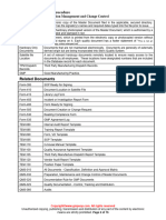 QMS 015 Quality Documentation Management and Change Control Sample