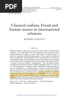 Schuett - Classical Realism, Freud and Human Nature in International Relations.2010