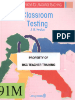 Heaton - Classroom Testing