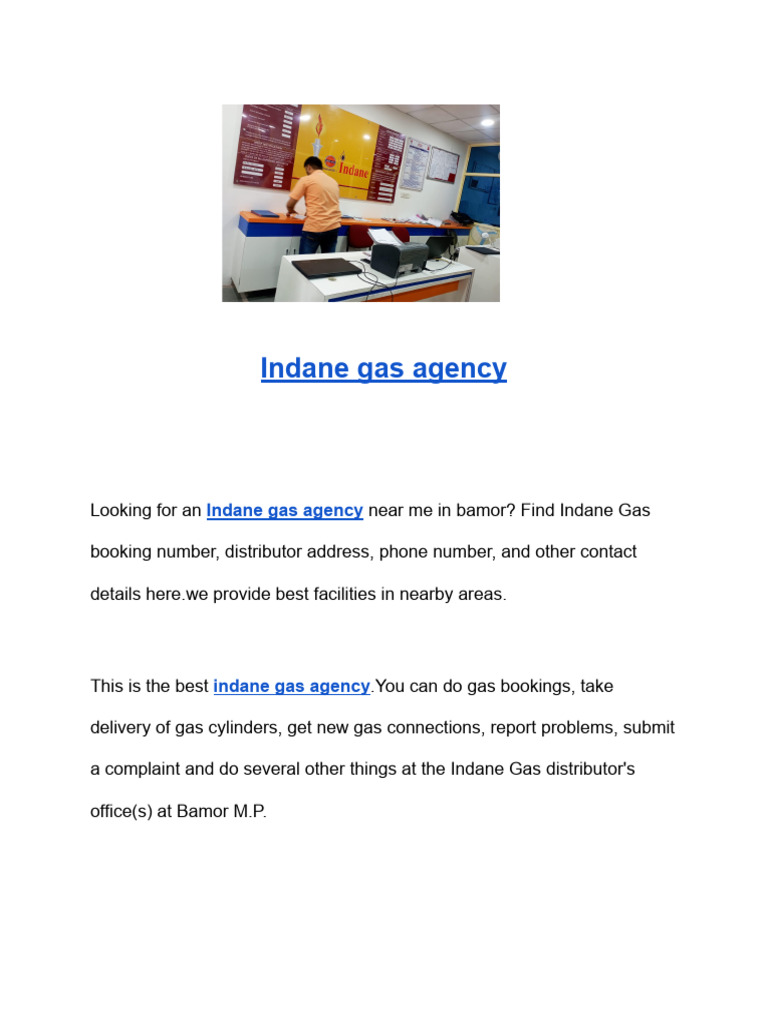 Indane Gas Agency PDF