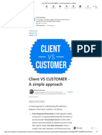 Client Vs CUSTOMER - A Simple Approach - LinkedIn