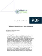 Memoria de Las Cosas y Costa y Indios de La Florida