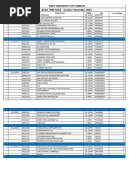 Isbat University City Campus RESIT TIMETABLE - October-November 2023