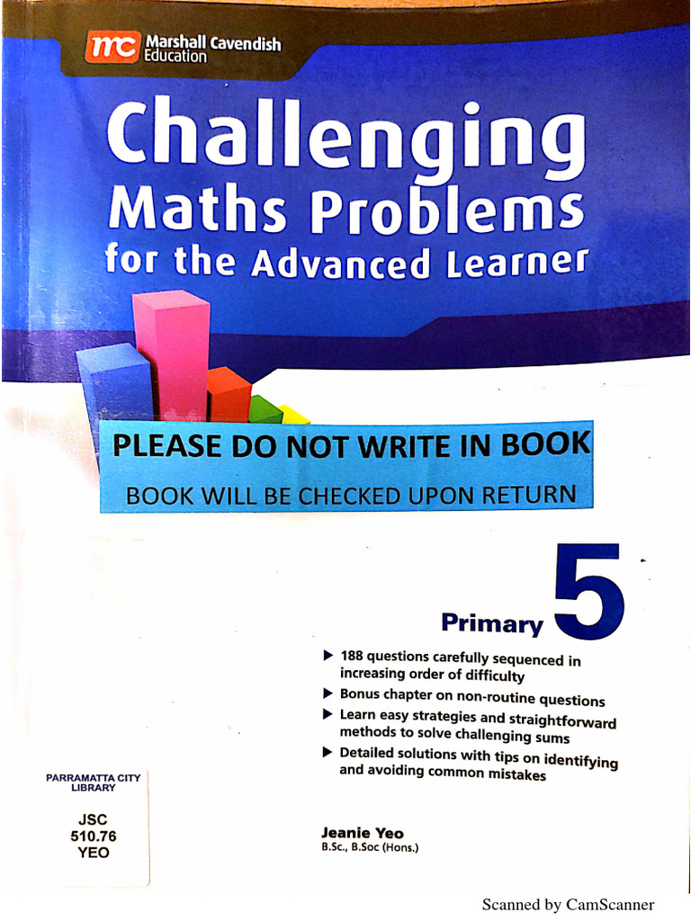 Challenging maths problems for the advanced learner pdf