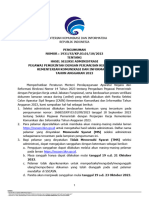 Pengumuman Hasil Seleksi Administrasi PPPK Kementerian Kominfo TA 2023
