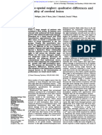 Visuo-Spatial Neglect:: Differences and Laterality of Cerebral Lesion