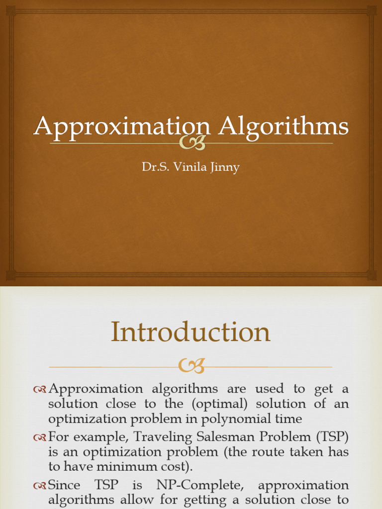 Approximation Algorithm | PDF | Mathematical Concepts | Algorithms