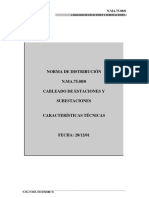 Nma7508 - Cableado de Estaciones y Subestaciones - Características Técnicas