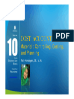 COST ACCOUNTING. Material - Controlling, Costing, and Planning. Riaty Handayani, SE., M.Ak. Modul Ke - Fakultas Ekonomi Dan Bisnis