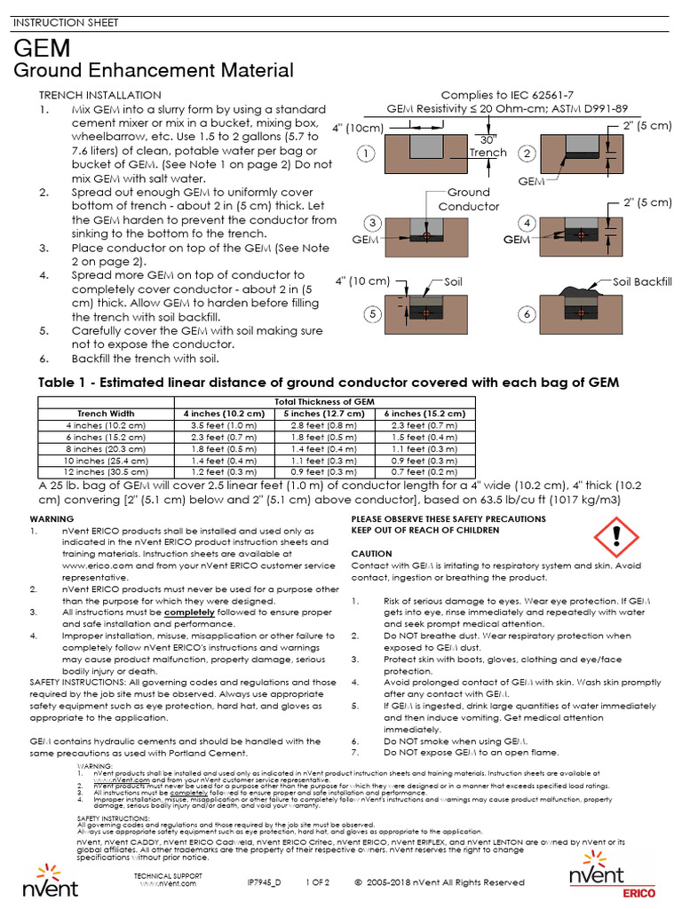 Gem Instruction Sheet Ip7945 PDF