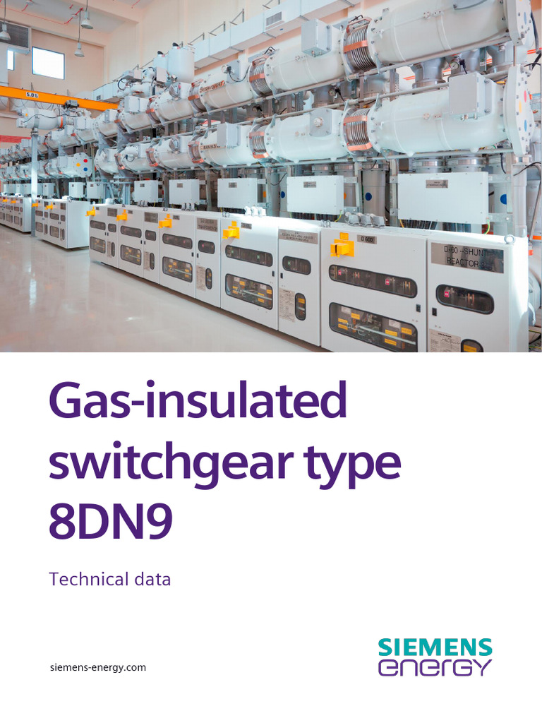 Siemens 8DN9 GIS Technical Data | PDF | Manufactured Goods | Electrical ...