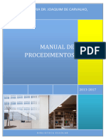Manual - Procedimentos Bibliotecas