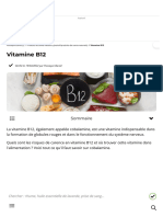 Vitamines B12 - Sources, Aliments, Bienfaits, Mensonges