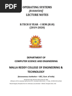 Operating Systems Notes R18