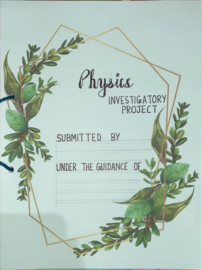 Physics Project | PDF