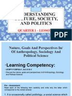 Q1 1 Nature Goals and Perspectives in of Anthropology Sociology and Political Science