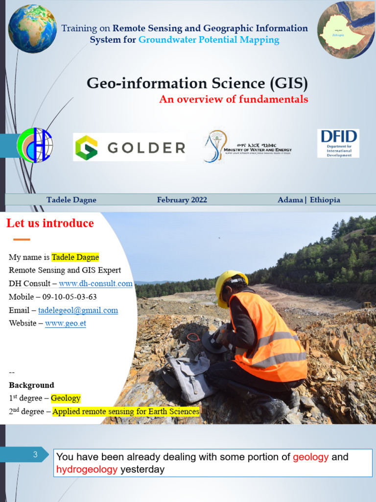 GIS & Remote Sensing Training | PDF | Geographic Information System ...