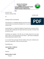 Training Letter