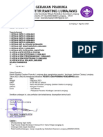 Surat Undangan Pelepasan Peserta - Kontingen Jamcab 2023 - Kwarran Lumajang