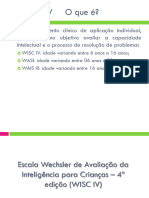 WISC - IV Escala Wechsler de Inteligência para Crianças