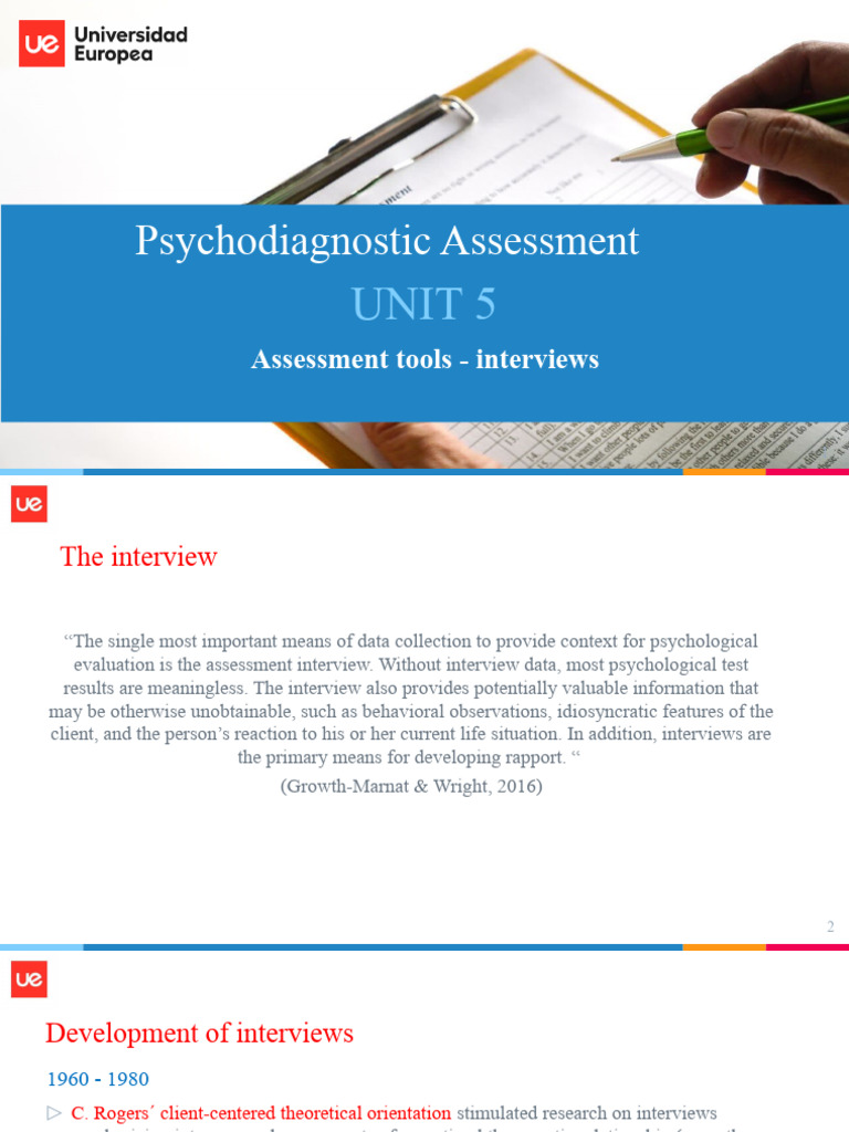 Psychodiagnostic Interview Techniques | PDF | Communication | Nonverbal ...