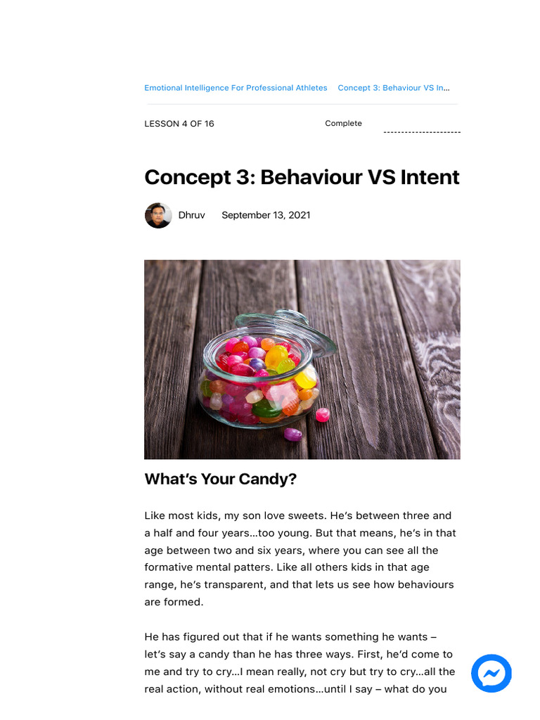 Concept 3 - Behaviour VS Intent - Astrosutra by Dhruv Mehta | PDF