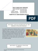 Middle English Period