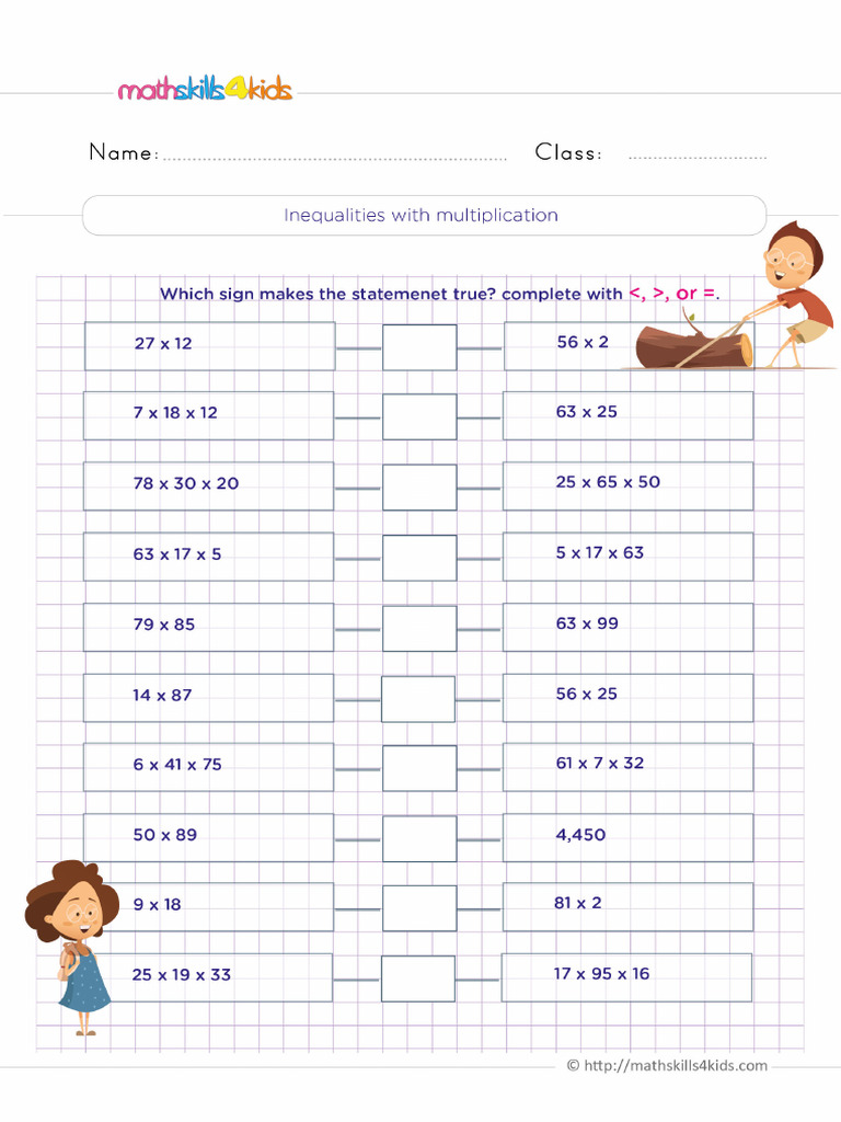 Grade 4 Worsheets | PDF