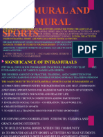 Intramural and Extramural Sports