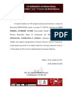 Carta de Aceite Seminário Internacional - 2022 - JOÃO - PEREIRA