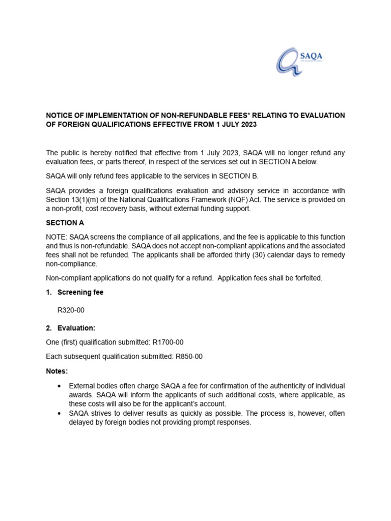 Non Refundables Fees PDF Justice Crime & Violence