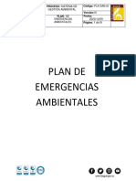 Plan de Emergencia Ambiental