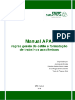 Manual APA Regras Gerais de Estilo e Formatação de Trabalhos Acadêmicos