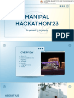 Manipal Hackathon 2023 Brochure