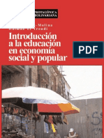 Introduccion a La Educacion en Economia Social y Popular
