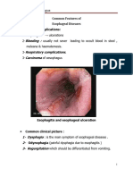 Common Features of Diseases of Esophagus